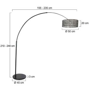 steinhauer-vloerlamp-sparkledlight-zwart-metaalstof-booglamp-e27-9834zw-7