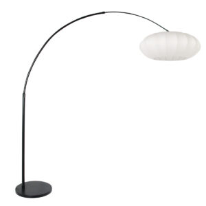 steinhauer-vloerlamp-sparkledlight-zwart-metaaltextiel-booglamp-e27-3807zw-0