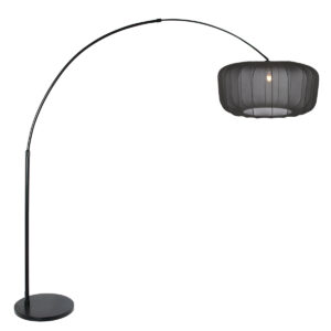 steinhauer-vloerlamp-sparkledlight-zwart-metaaltextiel-booglamp-e27-4565zw-0