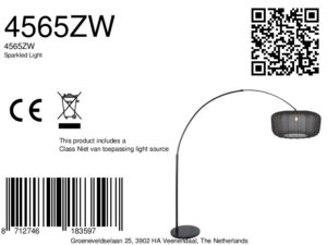 steinhauer-vloerlamp-sparkledlight-zwart-metaaltextiel-booglamp-e27-4565zw-8a