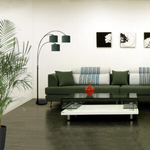 steinhauer-vloerlamp-sparkledlight-zwart-metaalveloursstof-booglamp-e27-3827zw-2