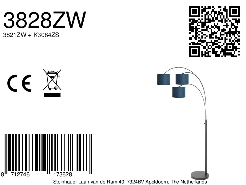 steinhauer-vloerlamp-sparkledlight-zwart-metaalveloursstof-booglamp-e27-3828zw-8a