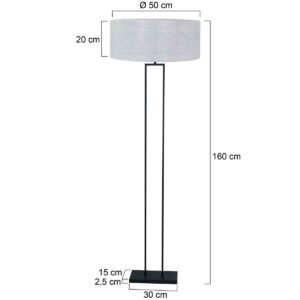 steinhauer-vloerlamp-stang-zwart-kunststofmetaal-ø50cm-e27-3850zw-7