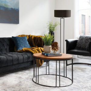 steinhauer-vloerlamp-stang-zwart-linnenmetaal-ø50cm-e27-3962zw-2