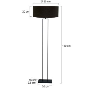 steinhauer-vloerlamp-stang-zwart-linnenmetaal-ø50cm-e27-3962zw-7