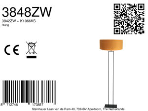 steinhauer-vloerlamp-stang-zwart-metaalveloursstof-ø50cm-e27-3848zw-8a