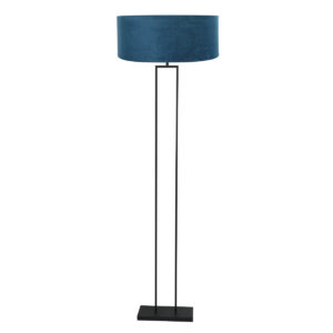 steinhauer-vloerlamp-stang-zwart-metaalveloursstof-ø50cm-e27-3854zw-0