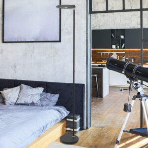 steinhauer-vloerlamp-turound-zwart-glasmetaal-ø27cm-led-2993zw-2