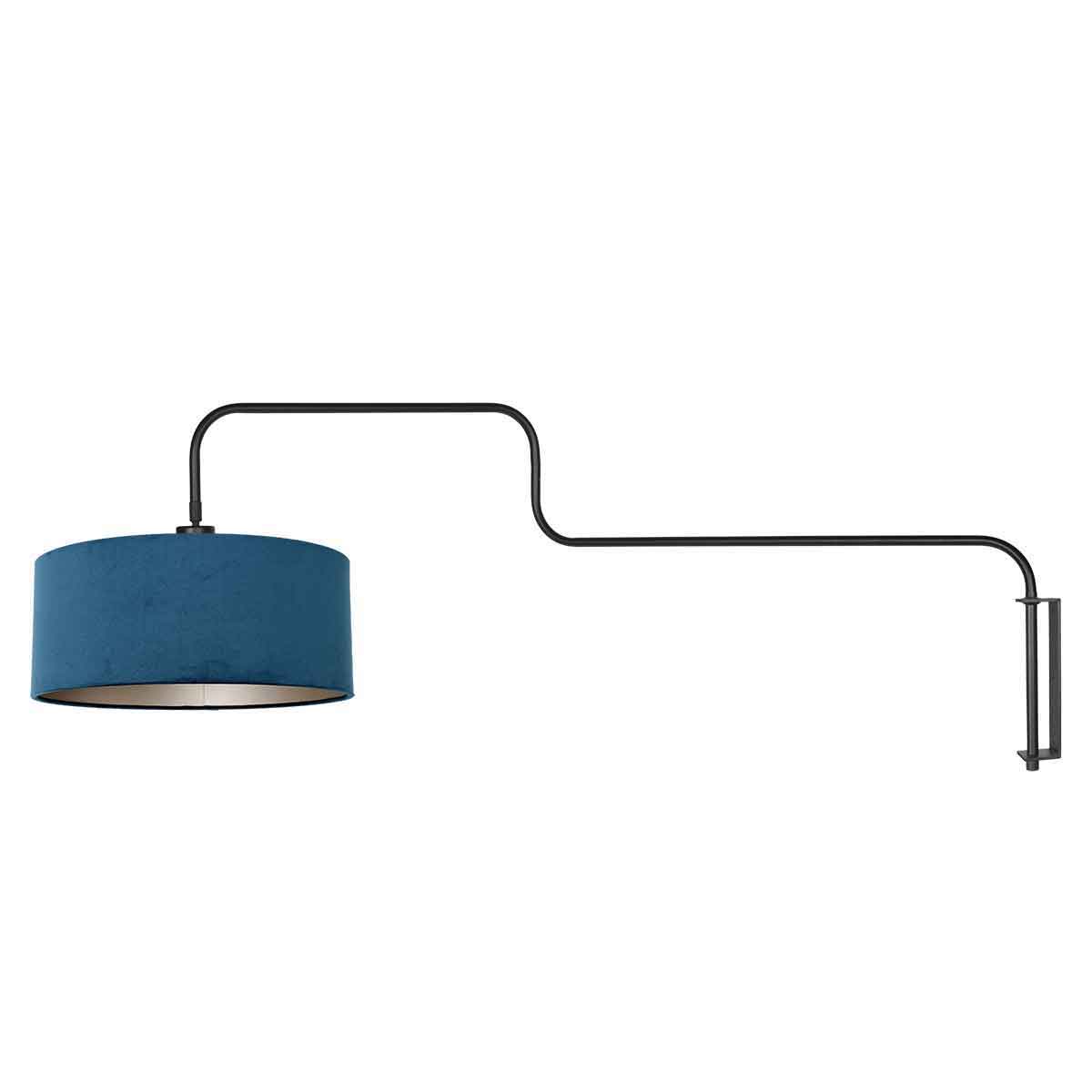 steinhauer-wandlamp-bloeba-blauwzwart-metaalveloursstof-ø40cm-e27-4180zw-1