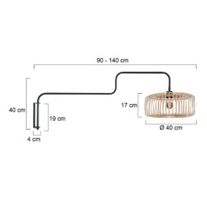 steinhauer-wandlamp-bloeba-naturelzwart-metaalzeegras-ø40cm-e27-4160zw-7