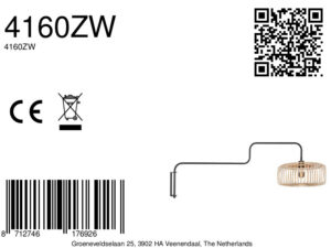 steinhauer-wandlamp-bloeba-naturelzwart-metaalzeegras-ø40cm-e27-4160zw-8a