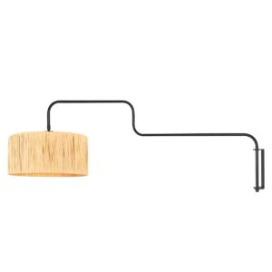 steinhauer-wandlamp-bloeba-naturelzwart-metaalzeegras-ø40cm-e27-4182zw-1