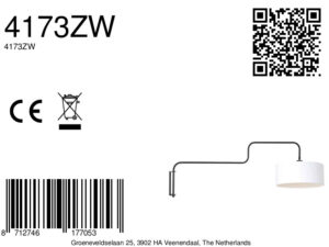 steinhauer-wandlamp-bloeba-witzwart-metaalstof-ø40cm-e27-4173zw-8a