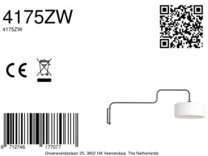 steinhauer-wandlamp-bloeba-witzwart-metaalstof-ø40cm-e27-4175zw-8a