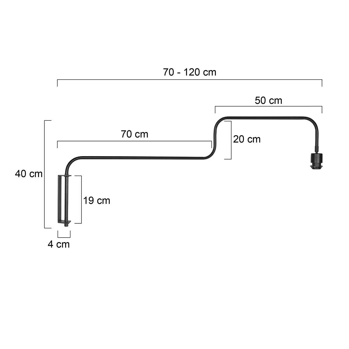 steinhauer-wandlamp-bloeba-zwart-metaal-lossearmatuur-e27-4142zw-7