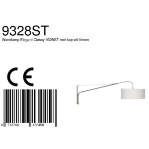 steinhauer-wandlamp-elegantclassy-staal-metaalstof-schemerlamp-e27-9328st-8a