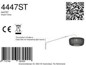 steinhauer-wandlamp-elegantclassy-staalzwart-metaaltextiel-leeslamp-e27-4447st-8a