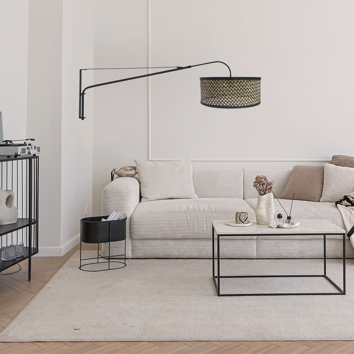 steinhauer-wandlamp-elegantclassy-zwart-bamboemetaal-schemerlamp-e27-3699zw-2