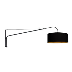 steinhauer-wandlamp-elegantclassy-zwart-linnenmetaal-schemerlamp-e27-3958zw-0