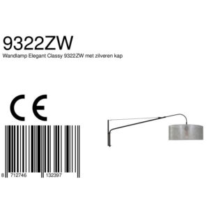 steinhauer-wandlamp-elegantclassy-zwart-metaalstof-schemerlamp-e27-9322zw-8a