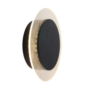 steinhauer-wandlamp-lido-zwart-kunststofmetaal-ø17cm-led-2564zw-10