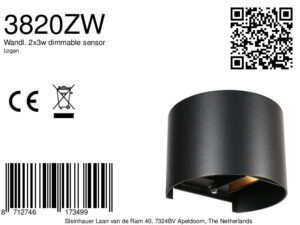 steinhauer-wandlamp-logan-zwart-metaal-designlamp-led-3820zw-8a