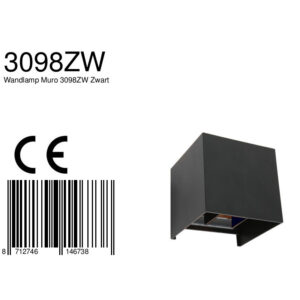 steinhauer-wandlamp-muro-zwart-metaal-designlamp-led-3098zw-8a