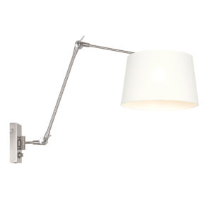 steinhauer-wandlamp-prestigechic-staal-linnenmetaal-e27-9722st-1