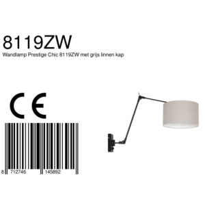 steinhauer-wandlamp-prestigechic-zwart-linnenmetaal-schemerlamp-e27-8119zw-8a