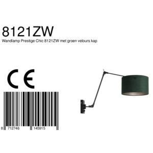 steinhauer-wandlamp-prestigechic-zwart-metaalveloursstof-schemerlamp-e27-8121zw-8a