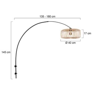 steinhauer-wandlamp-sparkledlight-zwart-bamboemetaal-e27-4151zw-7