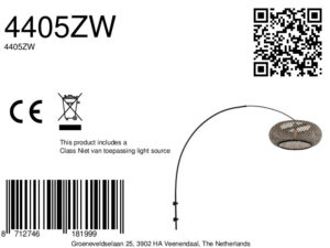 steinhauer-wandlamp-sparkledlight-zwart-bamboemetaal-e27-4405zw-8a