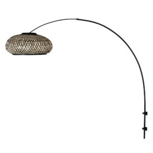 steinhauer-wandlamp-sparkledlight-zwart-bamboemetaal-e27-4406zw-1
