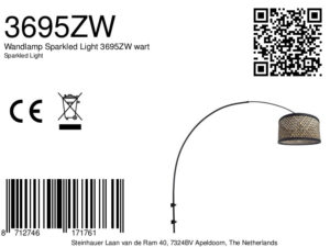steinhauer-wandlamp-sparkledlight-zwart-bamboestaal-e27-3695zw-8a