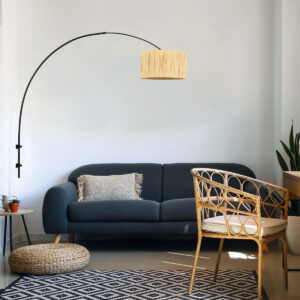 steinhauer-wandlamp-sparkledlight-zwart-grasstaal-e27-3696zw-2