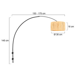steinhauer-wandlamp-sparkledlight-zwart-grasstaal-e27-3696zw-7