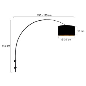 steinhauer-wandlamp-sparkledlight-zwart-linnenmetaal-e27-3967zw-7