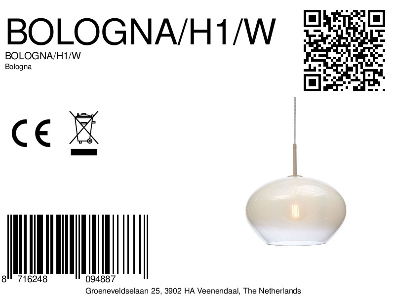 it'saboutromi-hanglamp-bologna-wit-glasmetaal-ø35cm-e27-bologna/h1/w-8a