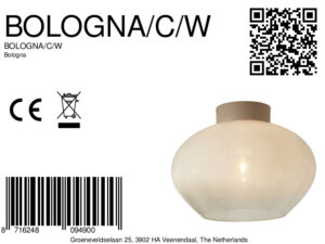 it'saboutromi-plafonniere-bologna-wit-glasmetaal-ø35cm-e27-bologna/c/w-8a