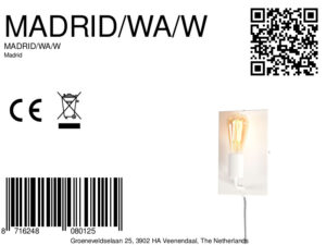 it'saboutromi-wandlamp-madrid-wit-metaal-bedlampje-e27-madrid/wa/w-8a