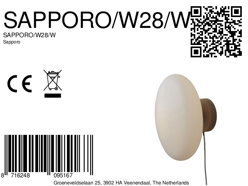 it'saboutromi-wandlamp-sapporo-wit-glasmetaal-ø28cm-e14-sapporo/w28/w-8a