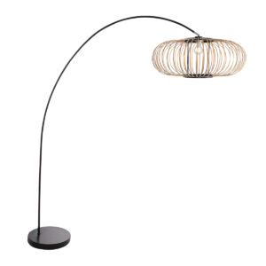 booglampmetzwartmetalenframeennatuurlijkebamboekap-1