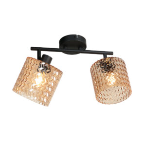 spot-amberkleurigzwart-ocre-glasmetaal-kleurglas-lamp-e14-4224zw-mexlite-1
