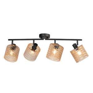 spot-amberkleurigzwart-ocre-glasmetaal-kleurglas-lamp-e14-4226zw-mexlite-1