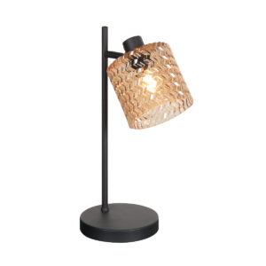 tafellamp-amberkleurigzwart-ocre-glasmetaal-kleurglas-lamp-e14-4227zw-mexlite-1