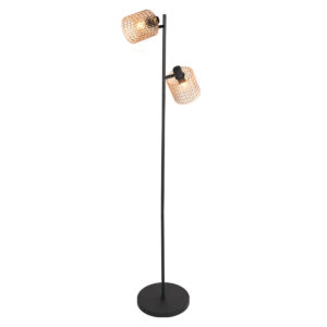 vloerlamp-amberkleurigzwart-ocre-glasmetaal-kleurglas-lamp-e14-4228zw-mexlite-1
