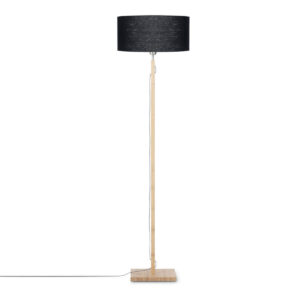 good&mojo-vloerlamp-fuji-zwart-bamboelinnen-ø47cm-e27-fuji/f/4723/b-1