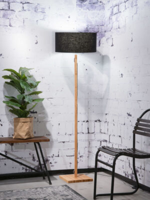 good&mojo-vloerlamp-fuji-zwart-bamboelinnen-ø47cm-e27-fuji/f/4723/b--02