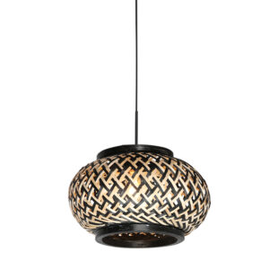 hanglamp-naturelzwart-haloswap-bamboemetaal-ø23cm-e27-4538zw-steinhauer-1