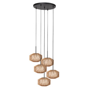 mexlite-hanglamp-haloswap-naturelzwart-katoen-e27-4525zw-1